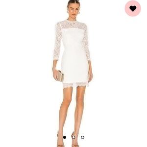 Heartloom white lace mini dress